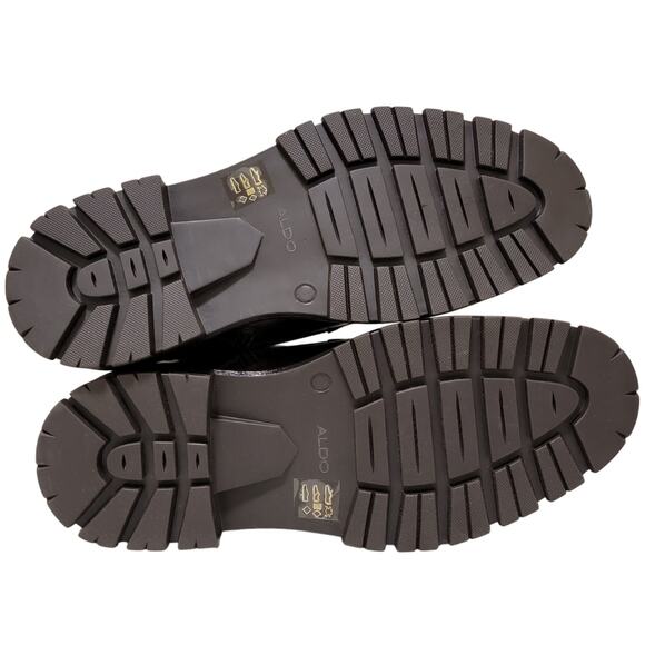 ALDO Men Aaren-L Cap Toe Faux Fur Lined Combat Boot Size US 13M Brown - Picture 4 of 5